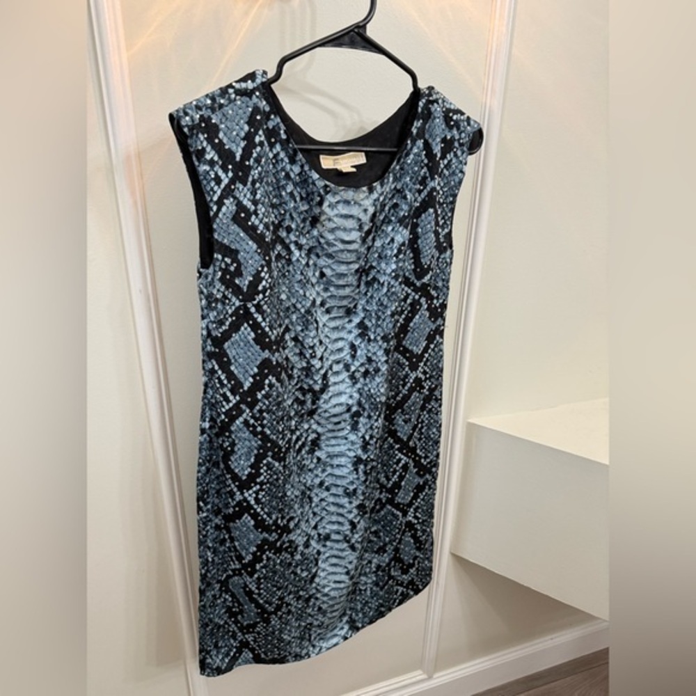 Michael Kors Snakeskin Print with rhinestones Sheath dress